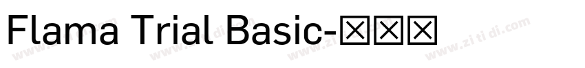 Flama Trial Basic字体转换